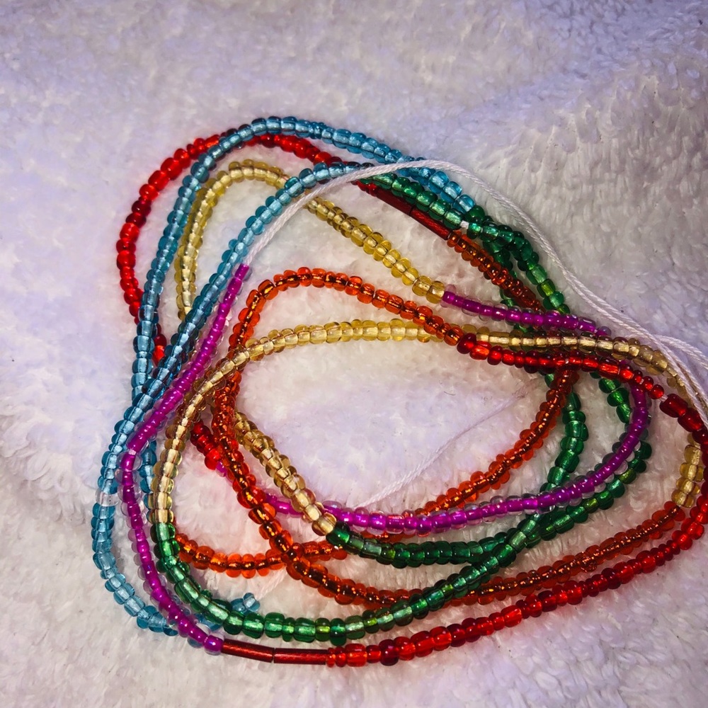 SMALL Glass African Waist Beads - Picture 2 of 3